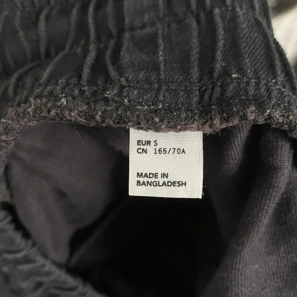 Cheap Monday Flow Crop  Jaded Black Pants Pull On Small - Picture 8 of 8